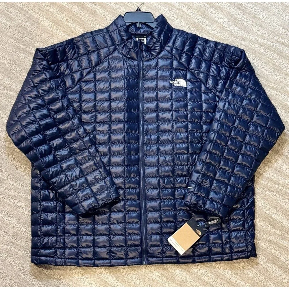 THE NORTH FACE Men’s Big & Tall ThermoBall Jacket, Navy . Sizes 3X , 4X